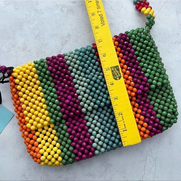 Cynthia Rowley Rainbow Beaded Crossbody Bag - Picture 7 of 11